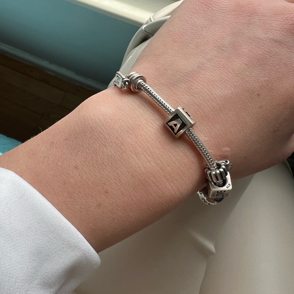 “A” Pandora Charm - Picture 8 of 8
